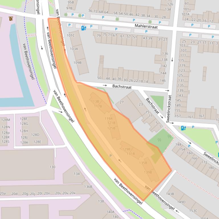 Kaart van postcodegebied 3131EG.
