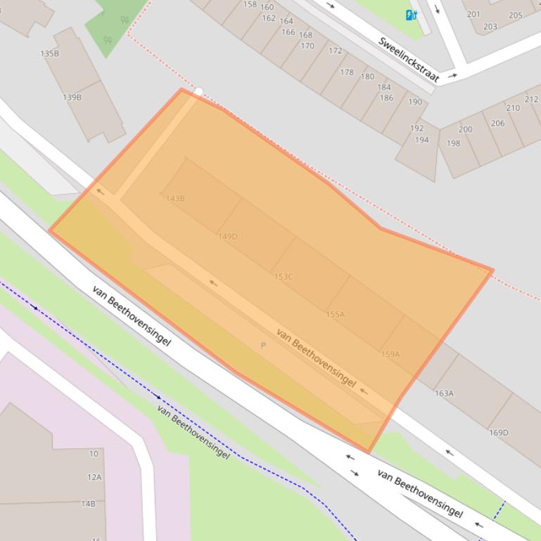 Kaart van postcodegebied 3131EH.