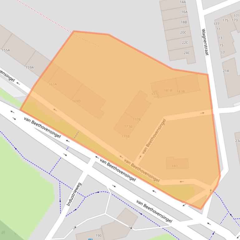 Kaart van postcodegebied 3131EJ.