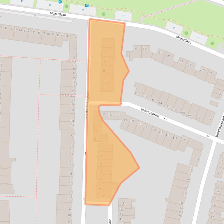 Kaart van postcodegebied 3131EM.