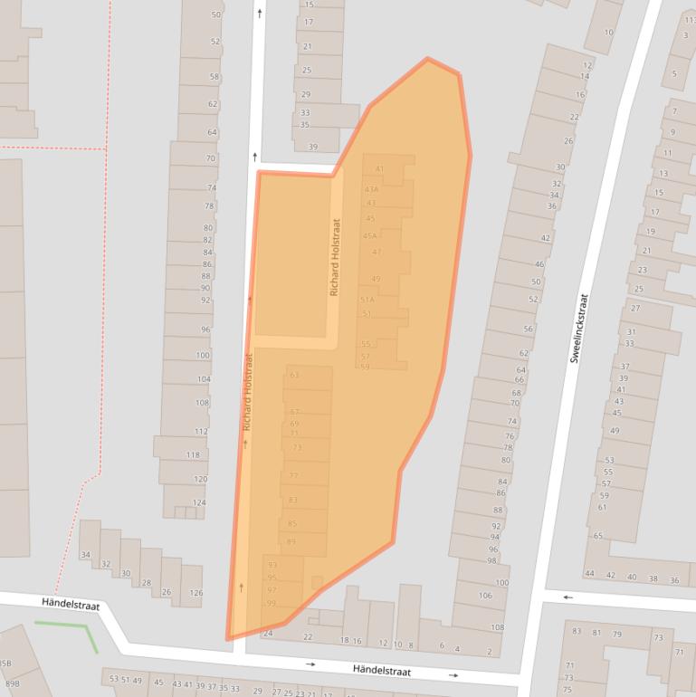 Kaart van postcodegebied 3131EN.