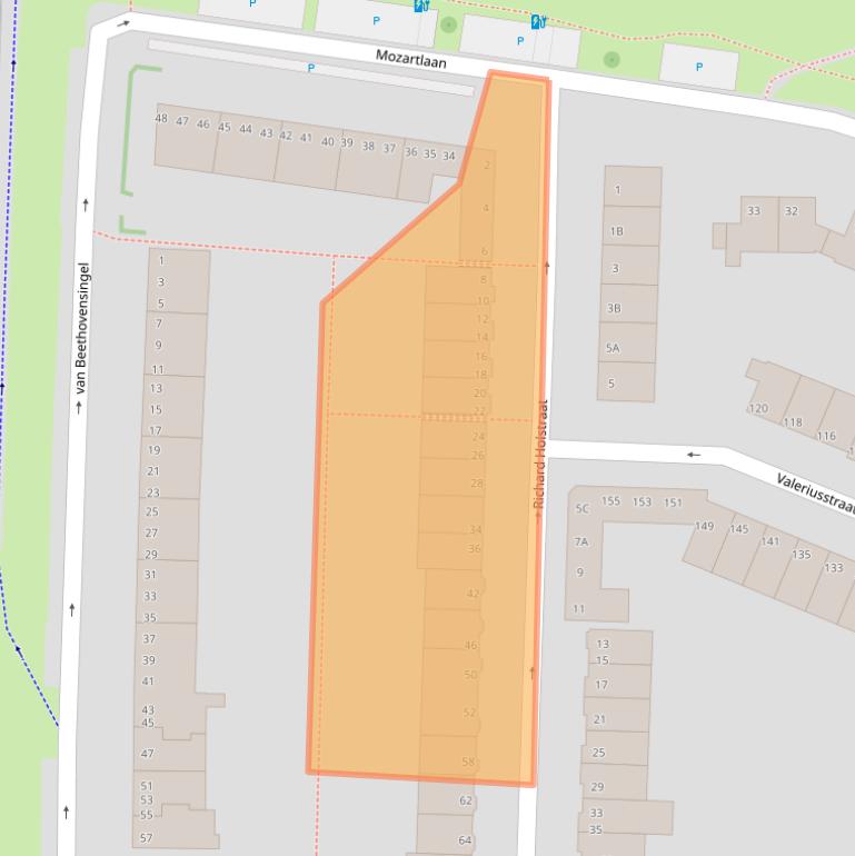Kaart van postcodegebied 3131EP.