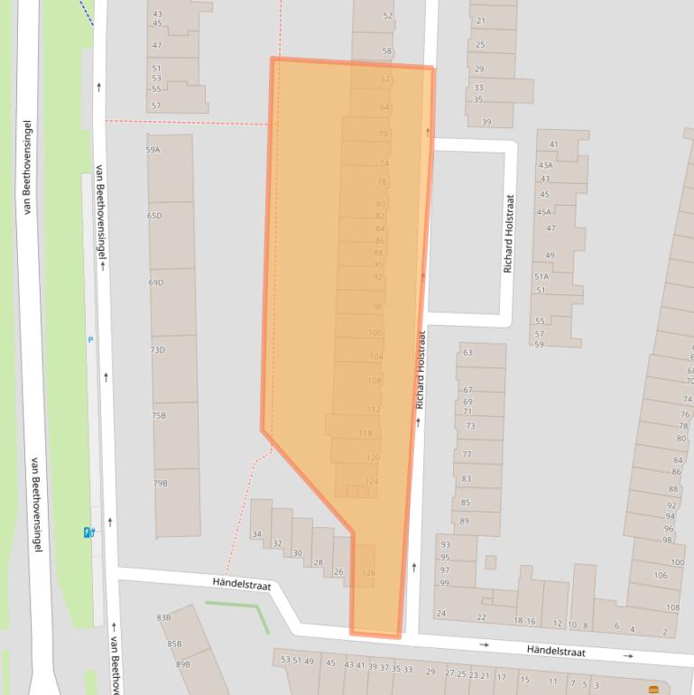 Kaart van postcodegebied 3131ER.