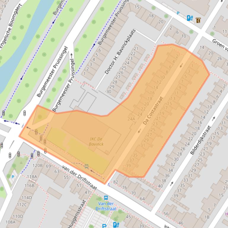 Kaart van postcodegebied 3131GC.
