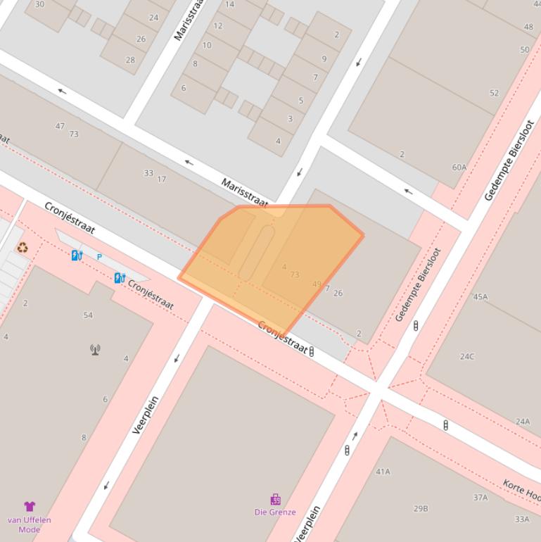 Kaart van postcodegebied 3131GS.