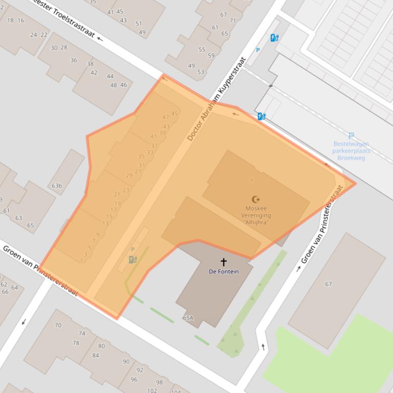 Kaart van postcodegebied 3131HA.