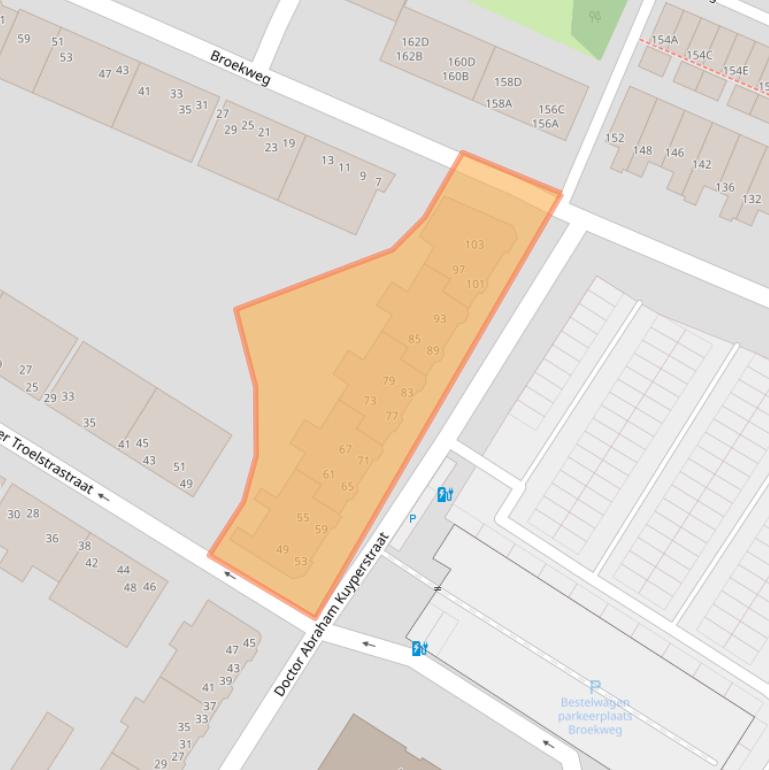 Kaart van postcodegebied 3131HB.