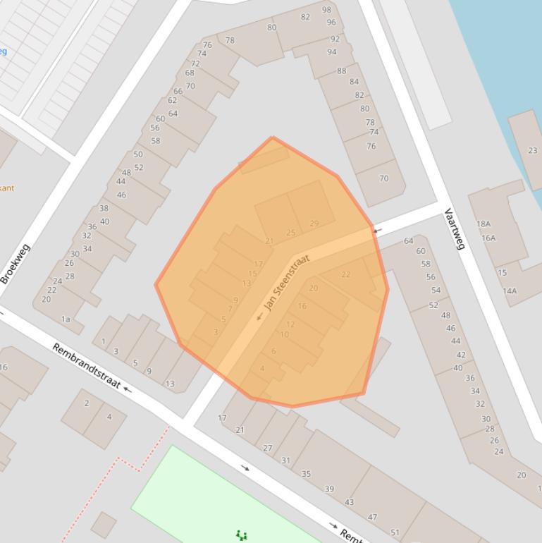 Kaart van postcodegebied 3131HL.