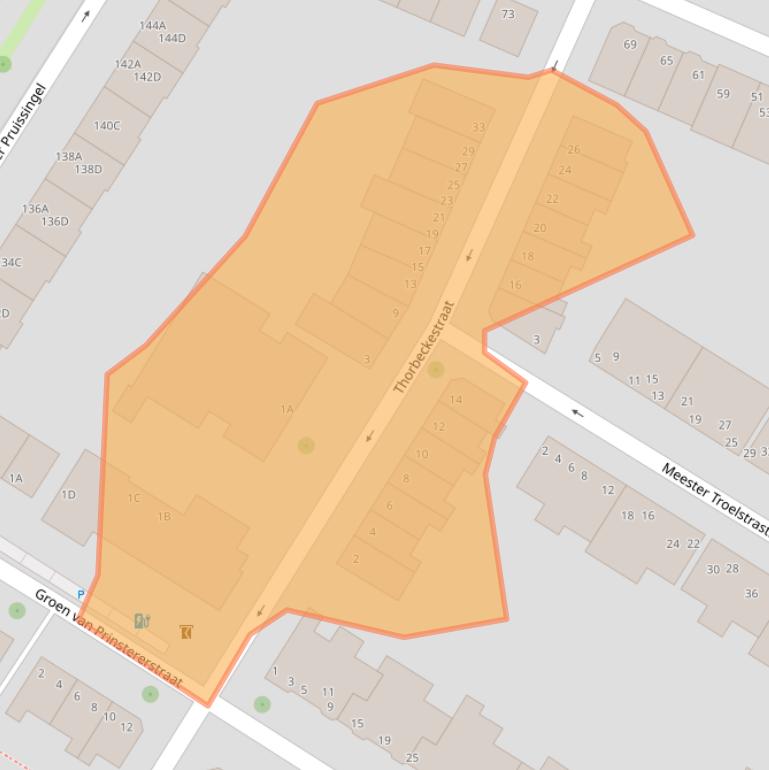 Kaart van postcodegebied 3131HP.