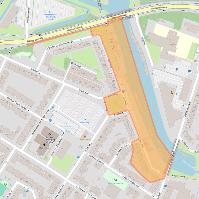 Kaart van postcodegebied 3131HT.