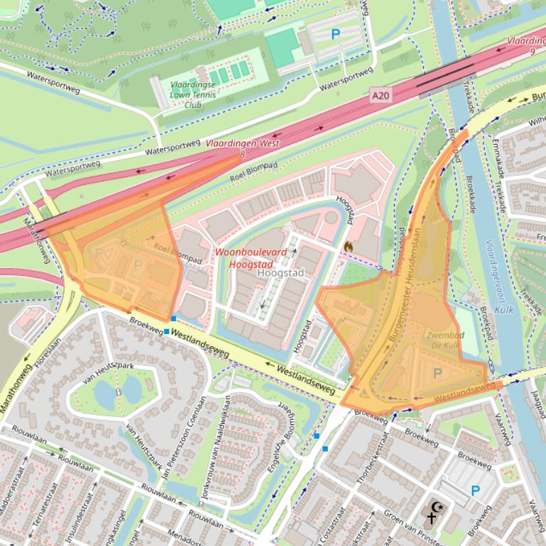 Kaart van postcodegebied 3131HX.