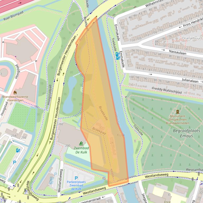 Kaart van postcodegebied 3131HZ.