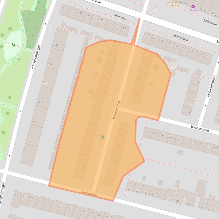 Kaart van postcodegebied 3131JA.