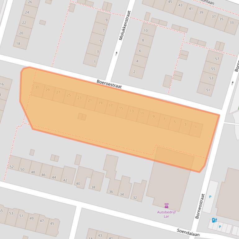 Kaart van postcodegebied 3131JB.