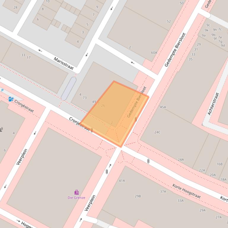 Kaart van postcodegebied 3131JE.