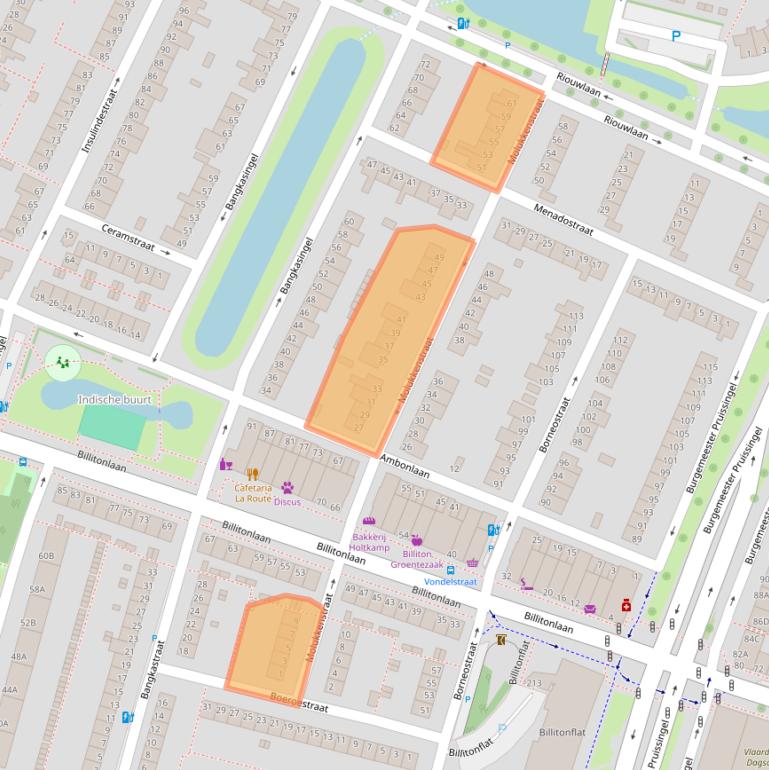 Kaart van postcodegebied 3131JL.