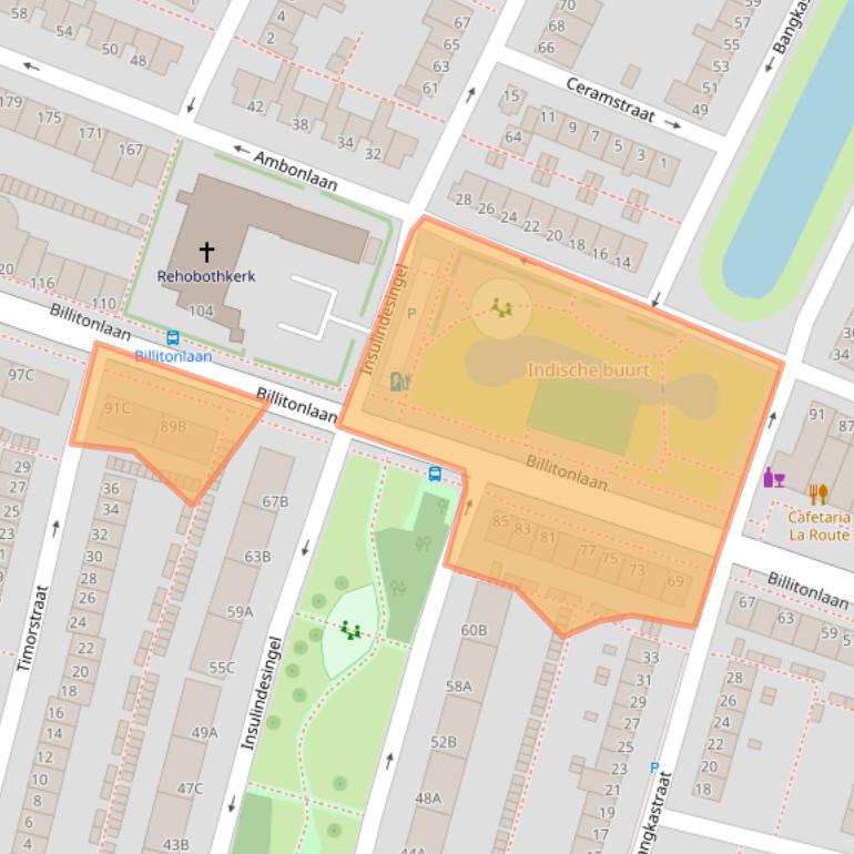 Kaart van postcodegebied 3131LG.