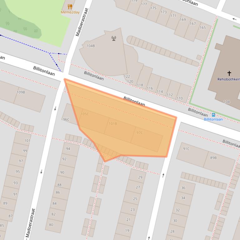 Kaart van postcodegebied 3131LH.