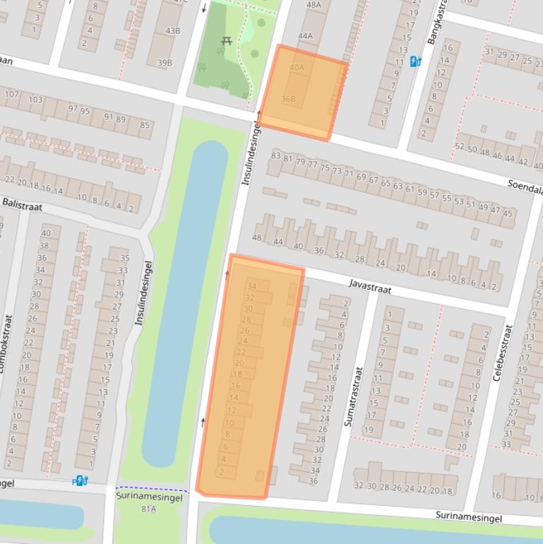 Kaart van postcodegebied 3131LP.