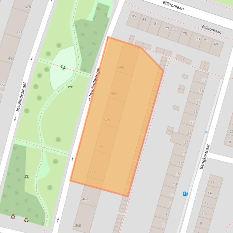 Kaart van postcodegebied 3131LR.