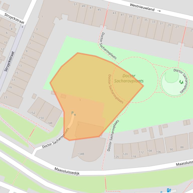 Kaart van postcodegebied 3131MH.