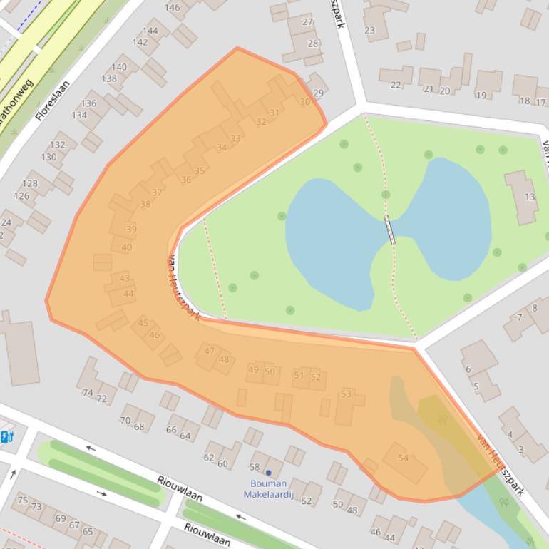 Kaart van postcodegebied 3131NH.