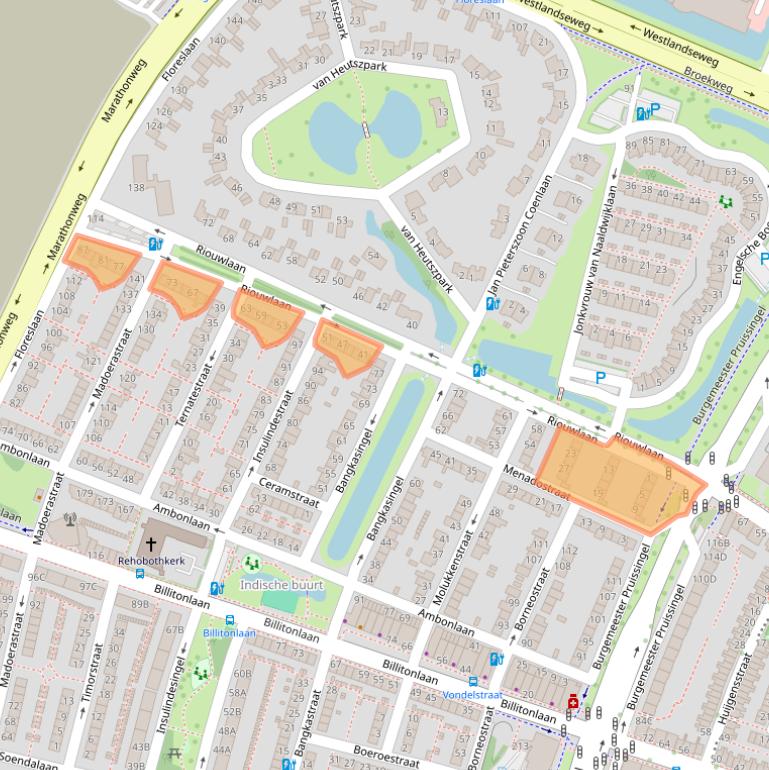 Kaart van postcodegebied 3131NK.