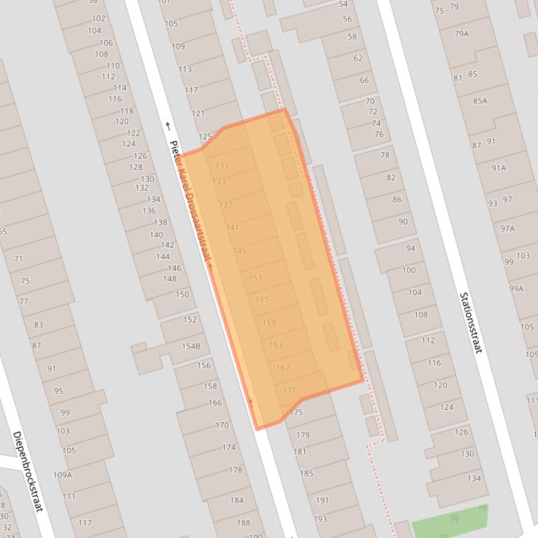 Kaart van postcodegebied 3131PC.