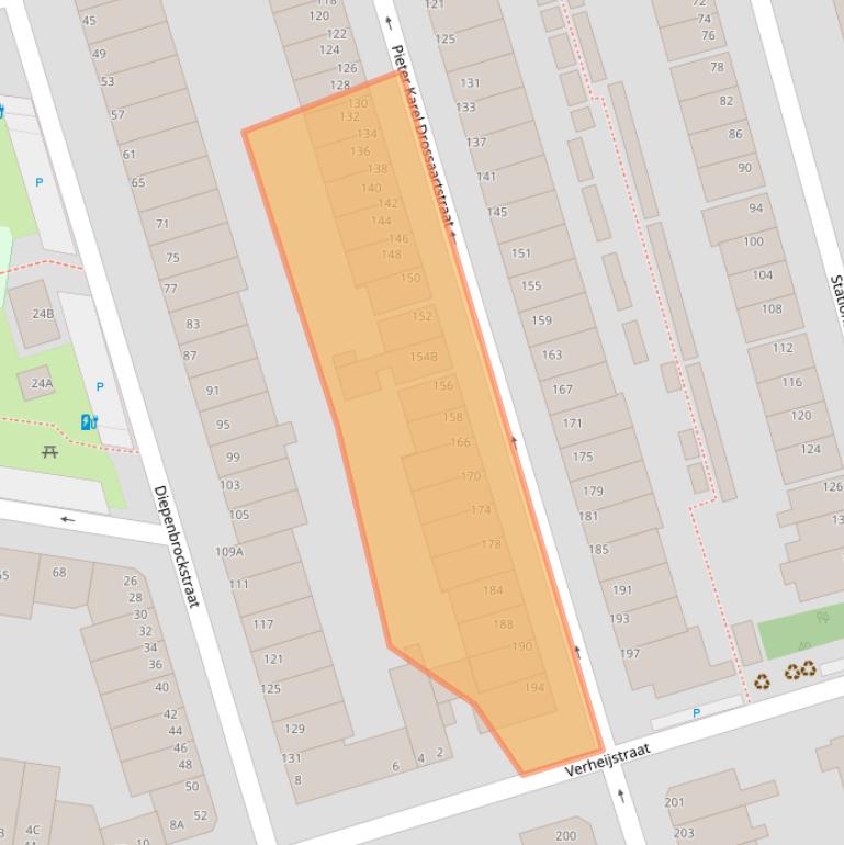 Kaart van postcodegebied 3131PH.