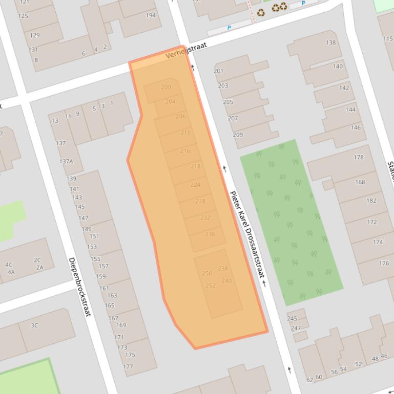 Kaart van postcodegebied 3131PJ.