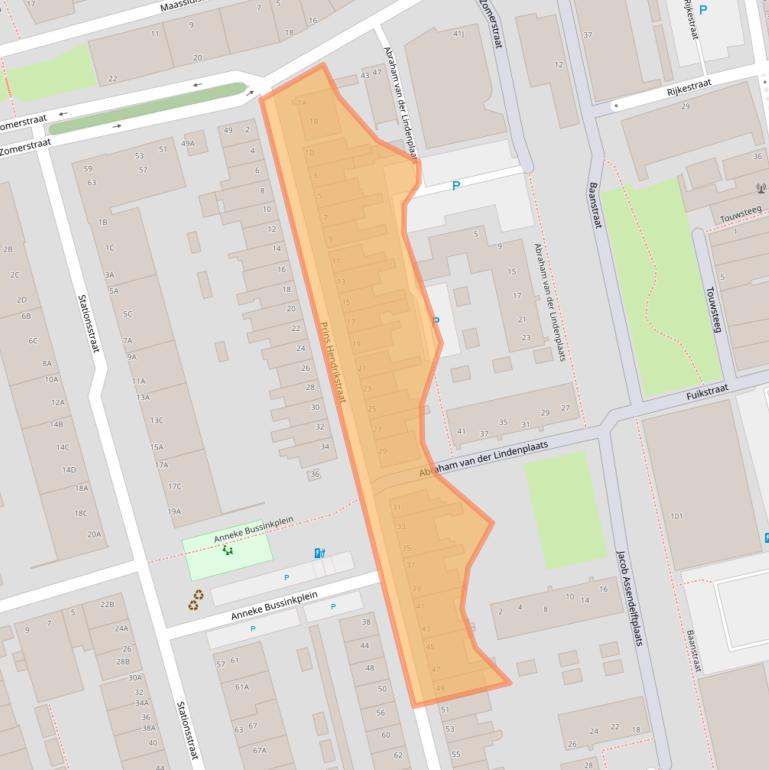 Kaart van postcodegebied 3131PK.