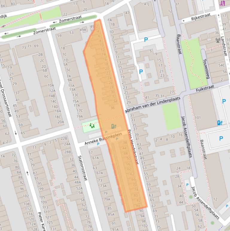 Kaart van postcodegebied 3131PM.