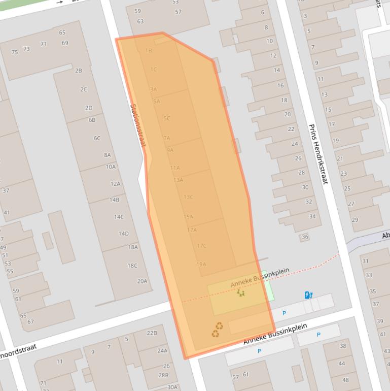 Kaart van postcodegebied 3131PP.