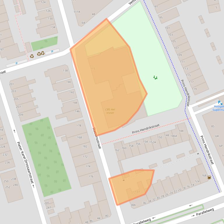 Kaart van postcodegebied 3131PS.