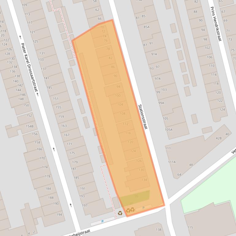 Kaart van postcodegebied 3131PV.