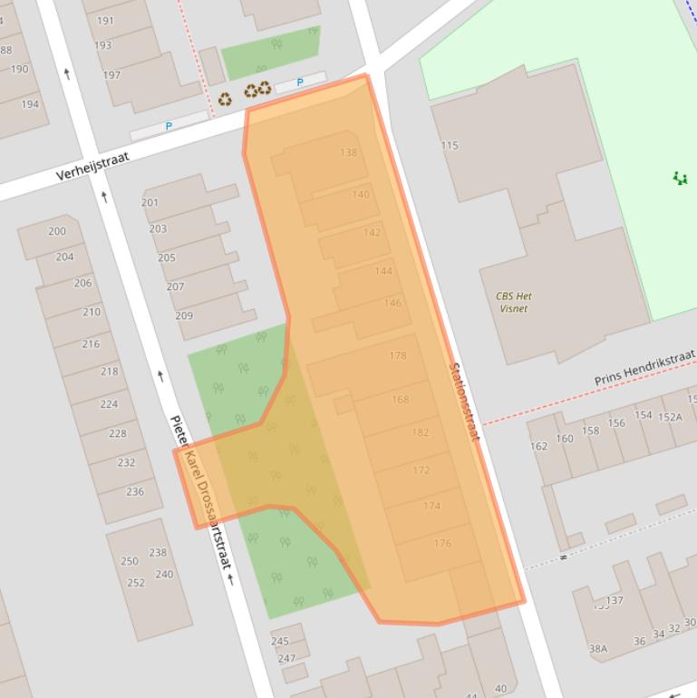 Kaart van postcodegebied 3131PW.