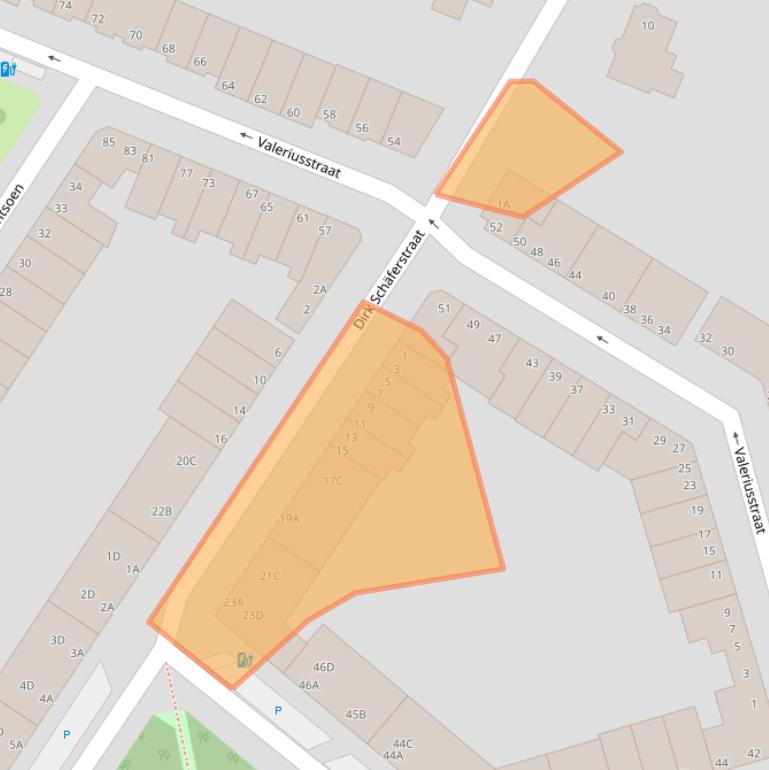 Kaart van postcodegebied 3131RA.