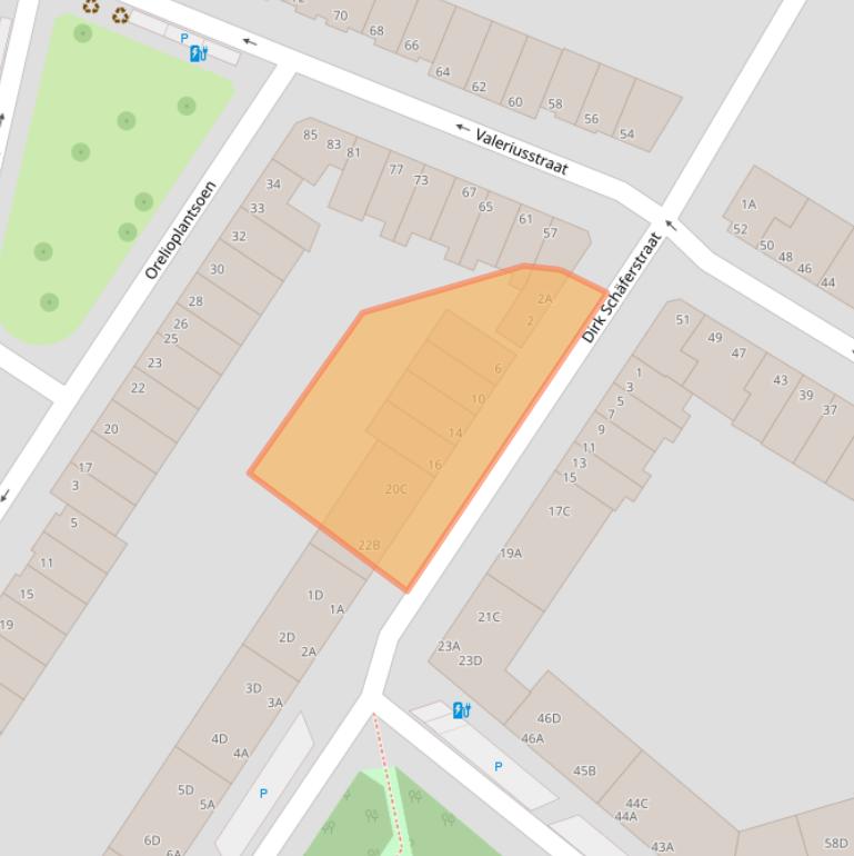 Kaart van postcodegebied 3131RB.