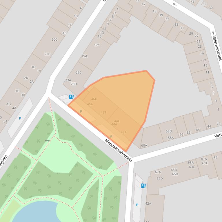 Kaart van postcodegebied 3131RK.