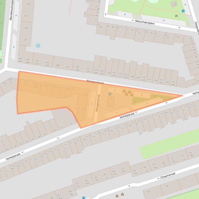 Kaart van postcodegebied 3131RL.