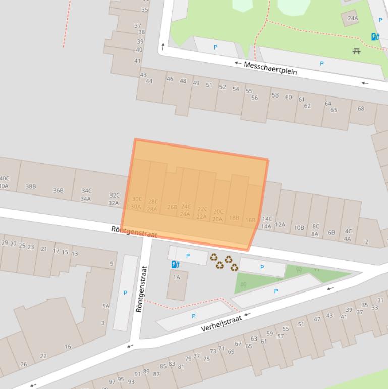 Kaart van postcodegebied 3131RN.