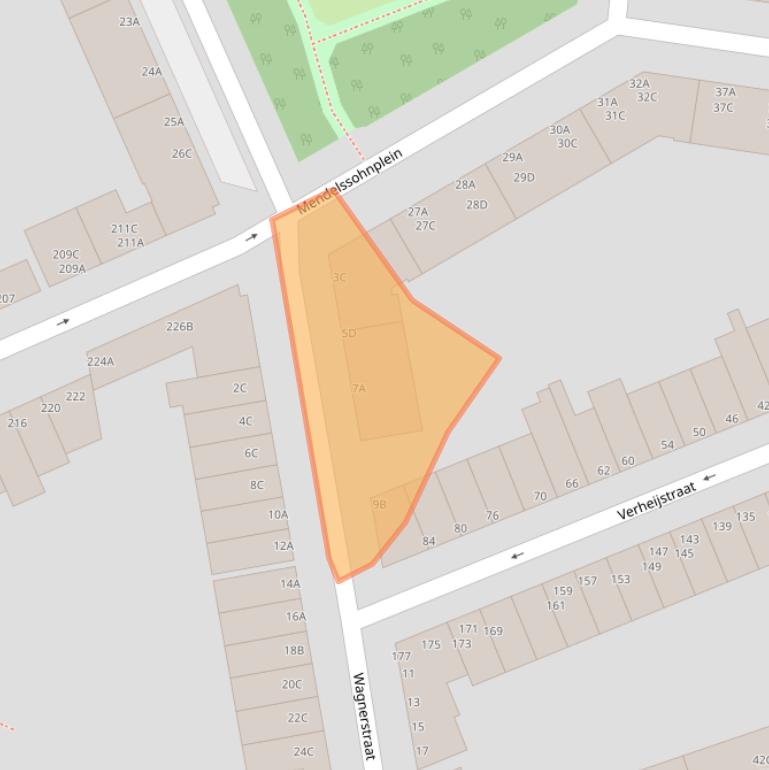 Kaart van postcodegebied 3131RR.