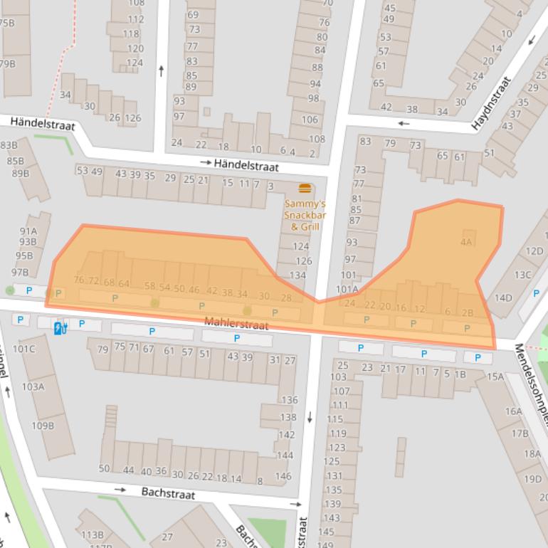 Kaart van postcodegebied 3131SH.