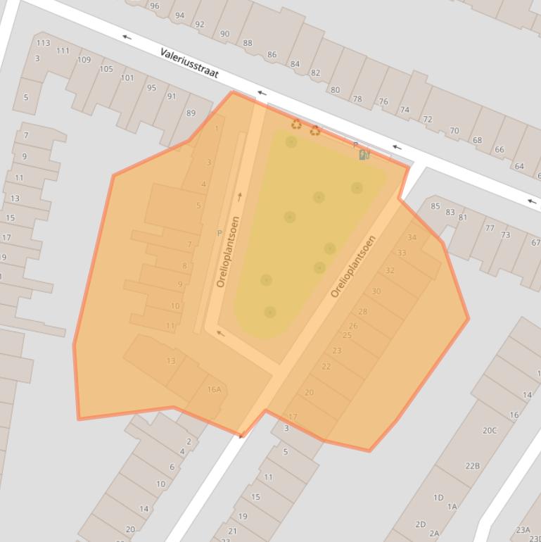 Kaart van postcodegebied 3131SJ.