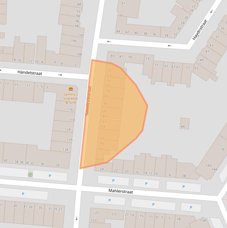 Kaart van postcodegebied 3131SL.