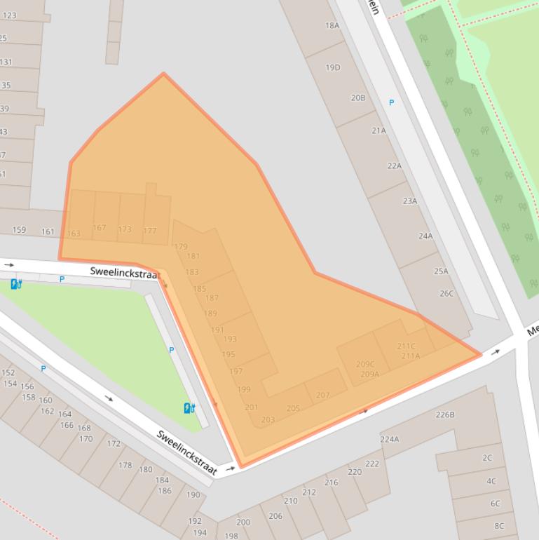 Kaart van postcodegebied 3131SN.