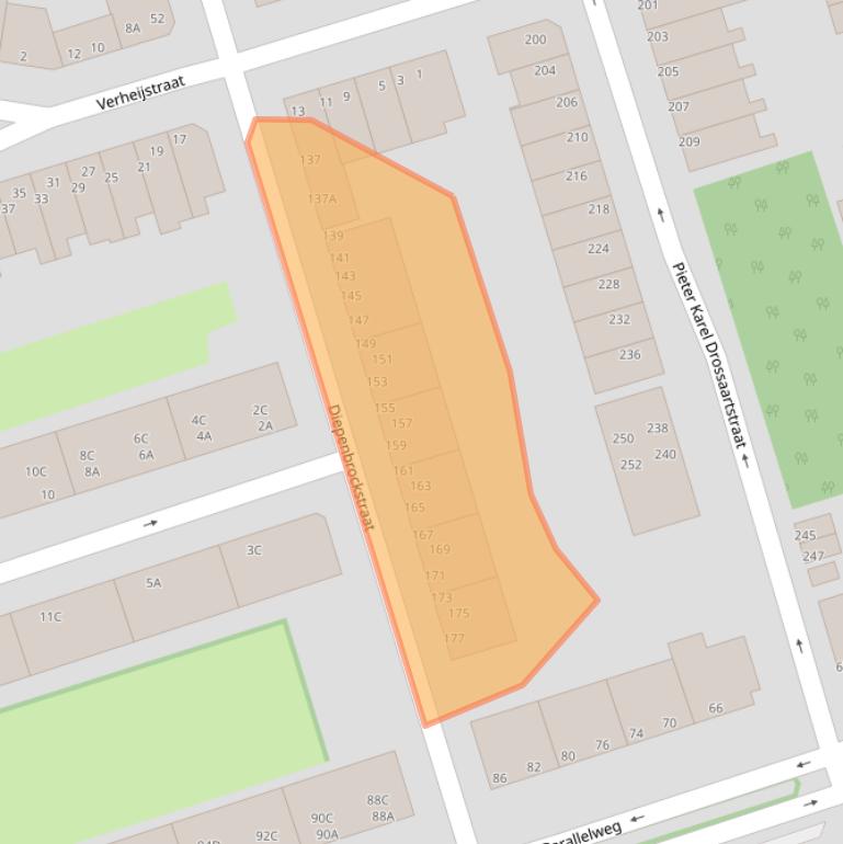 Kaart van postcodegebied 3131TC.
