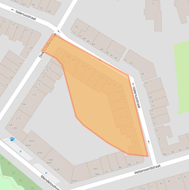 Kaart van postcodegebied 3131TH.