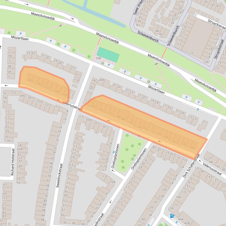 Kaart van postcodegebied 3131TM.