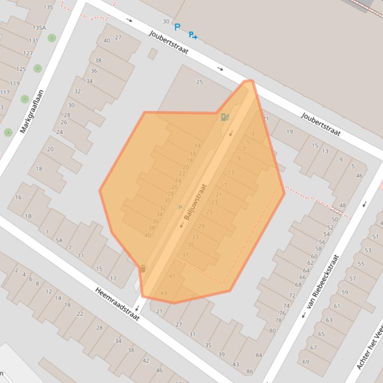 Kaart van postcodegebied 3131VA.